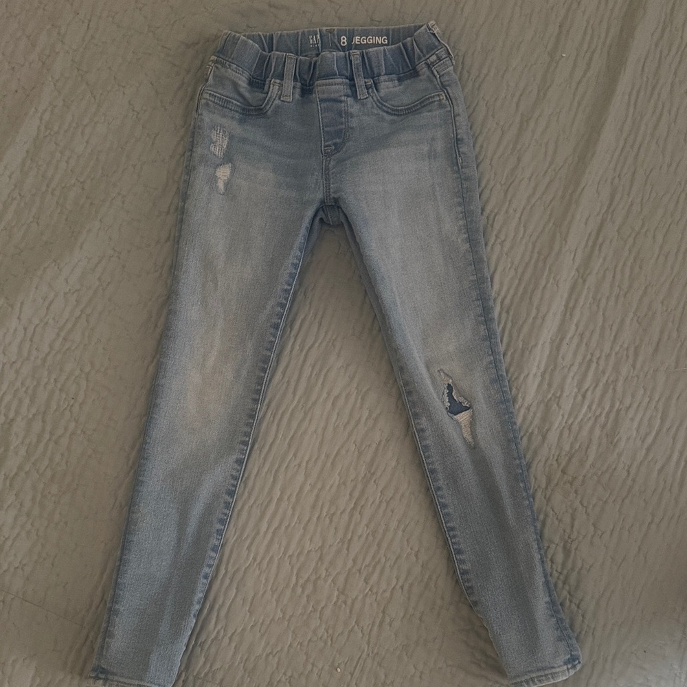 GAP Light Blue Distressed Skinny Jeans